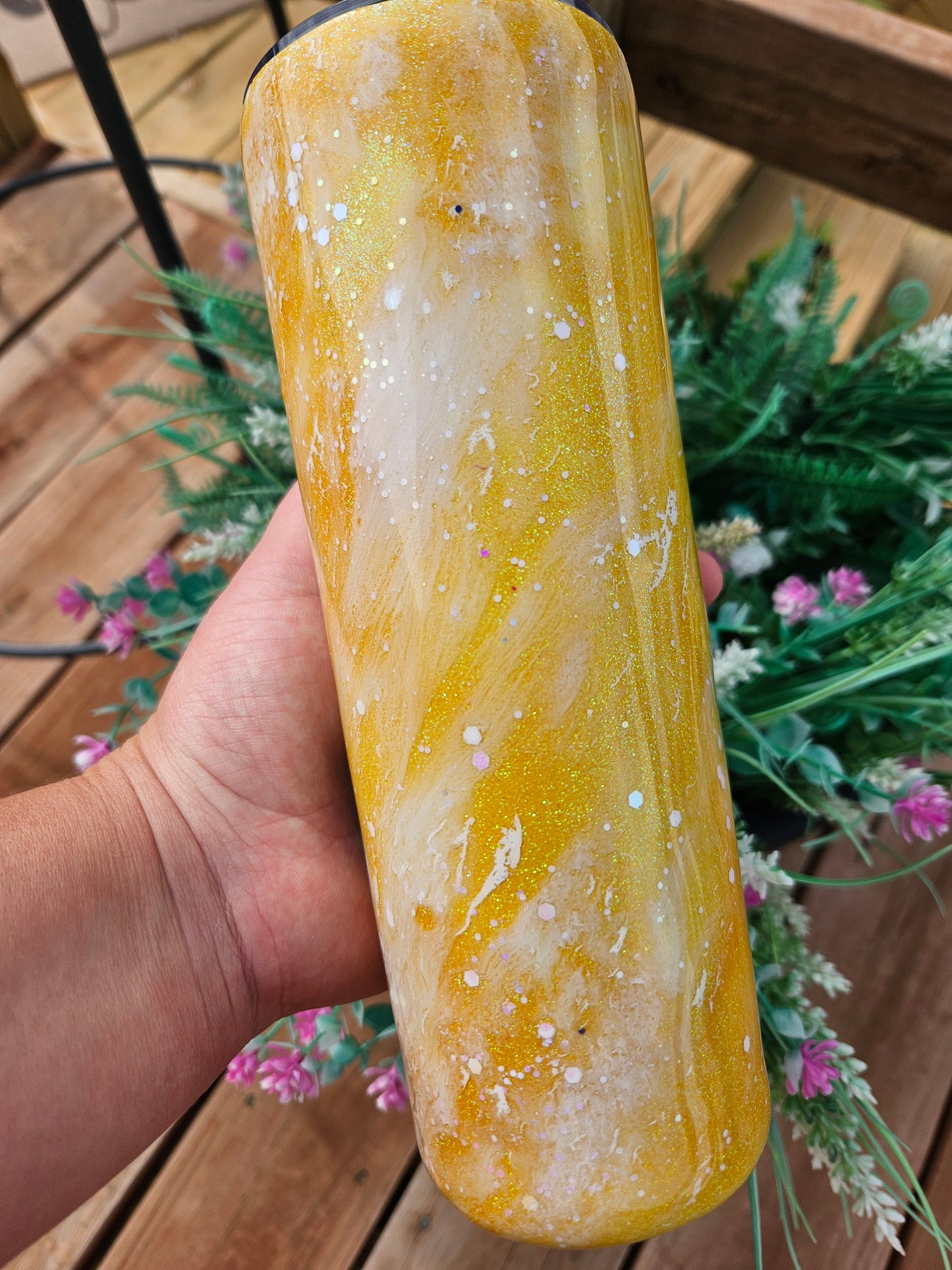 Harvest Moon Glitter Tumbler