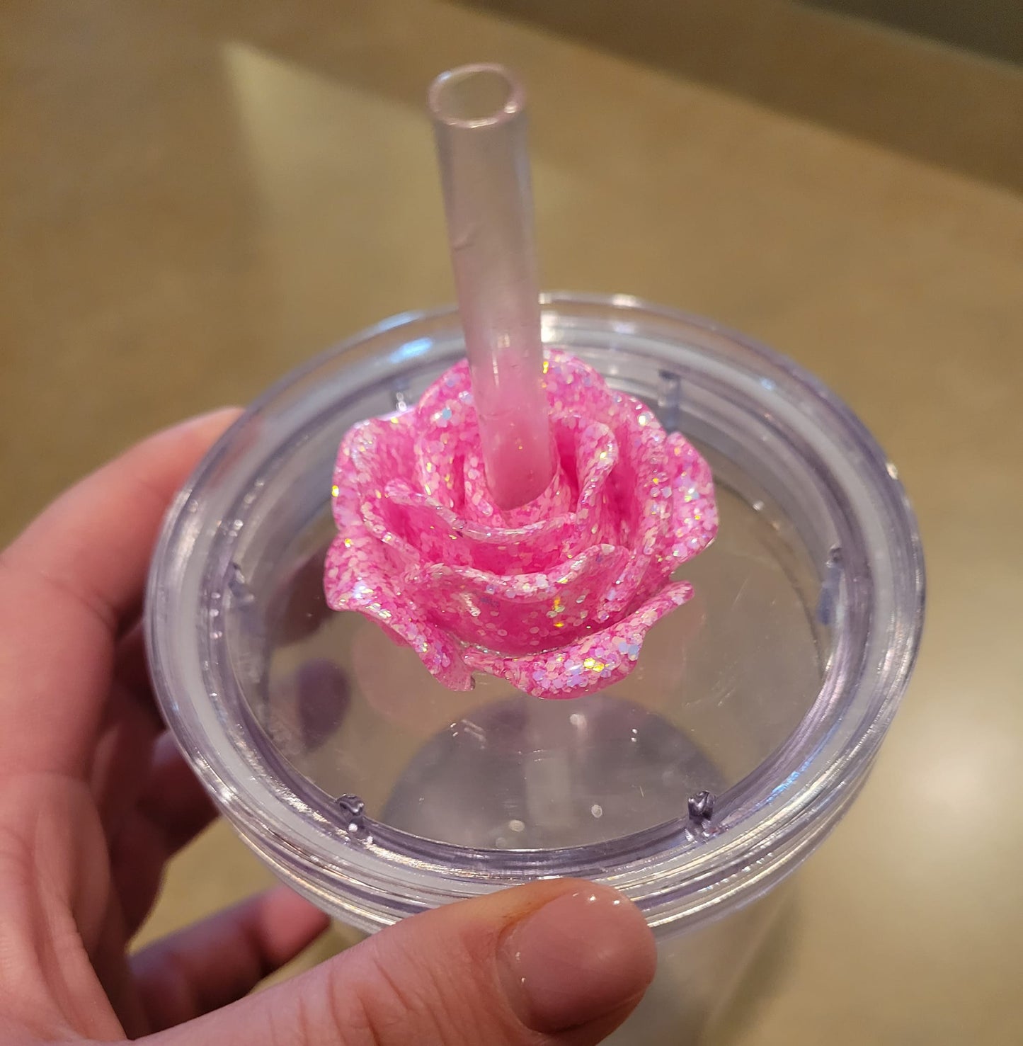 Rose Straw Topper