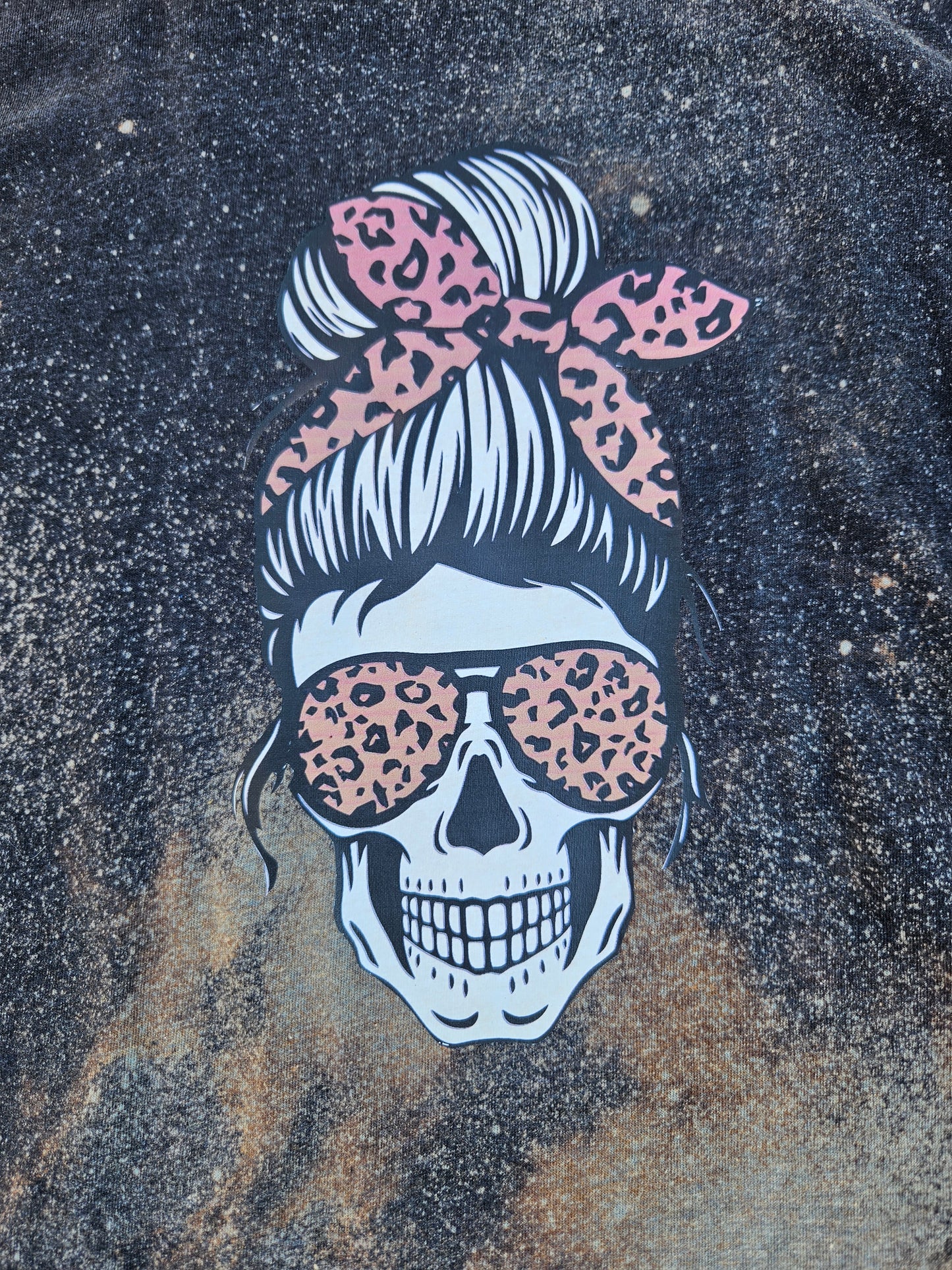 Leopard skull tank top
