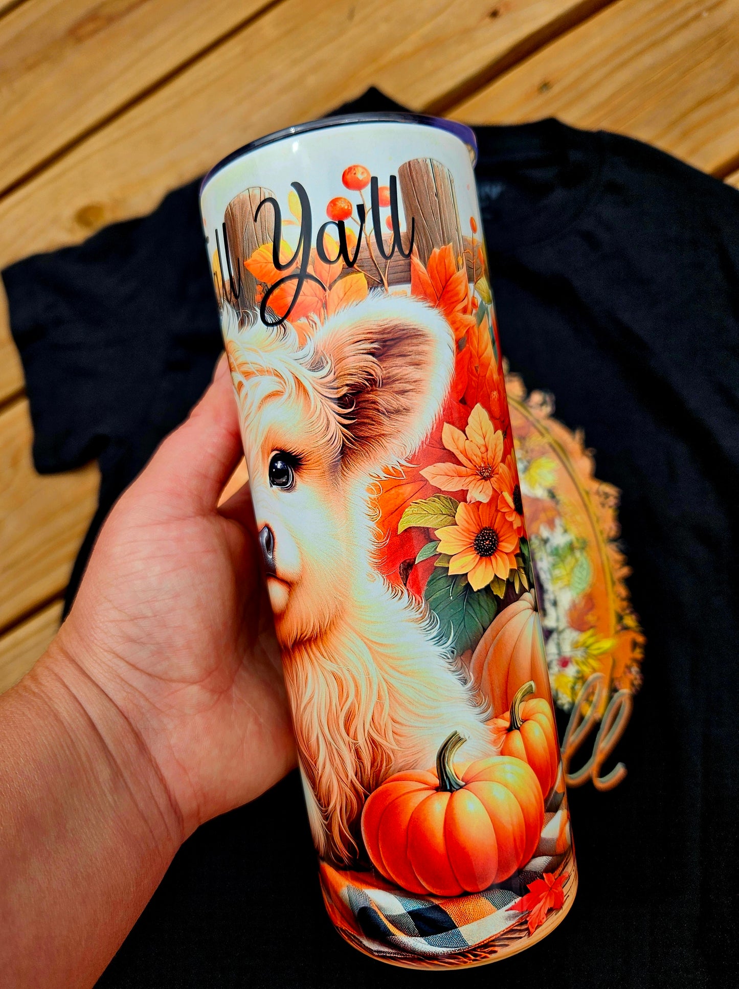 Highland Cow Fall Tumbler