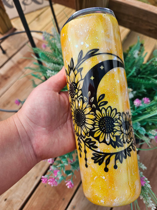 Harvest Moon Glitter Tumbler