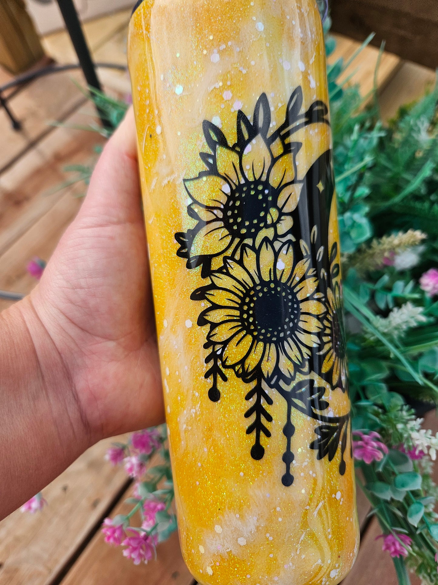 Harvest Moon Glitter Tumbler