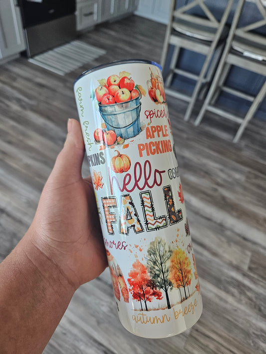 Hello Fall Tumbler