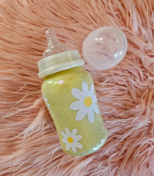 Daisy Glitter Baby Bottle