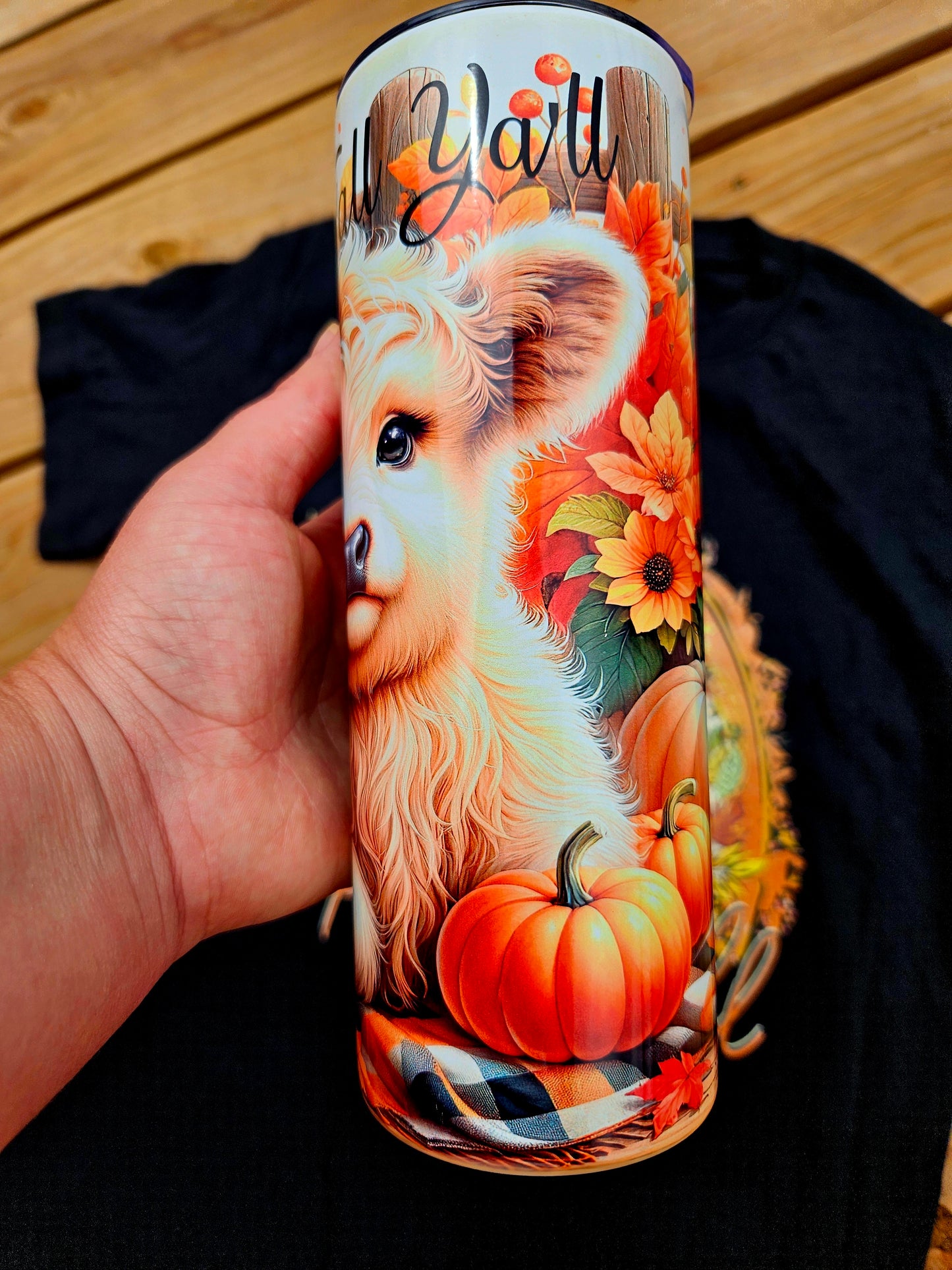 Highland Cow Fall Tumbler