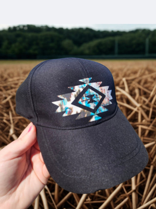 Aztec Cow Print Hat