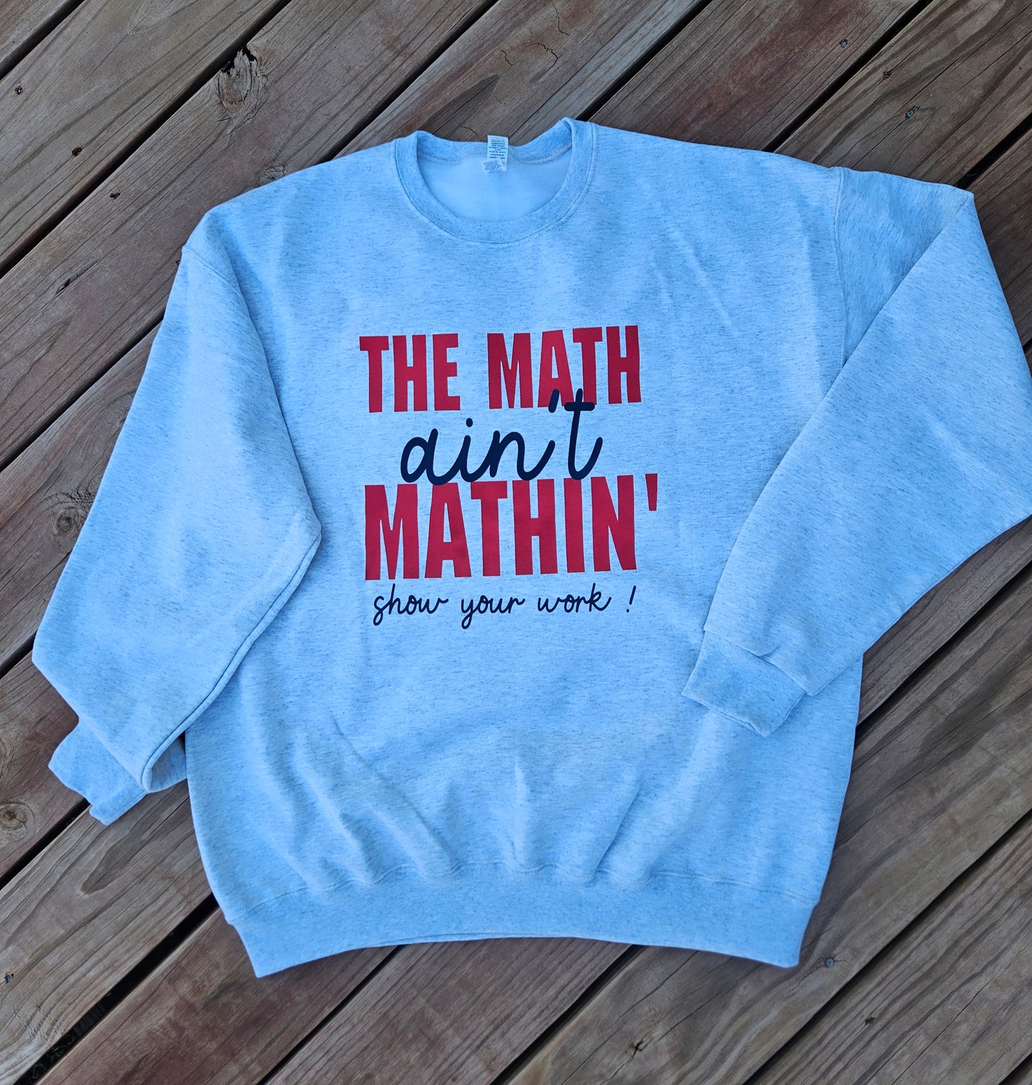 Crew Neck Sweatshirt Math