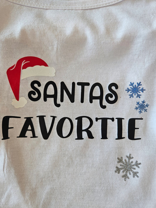Santas Favorite Dog T-shirt