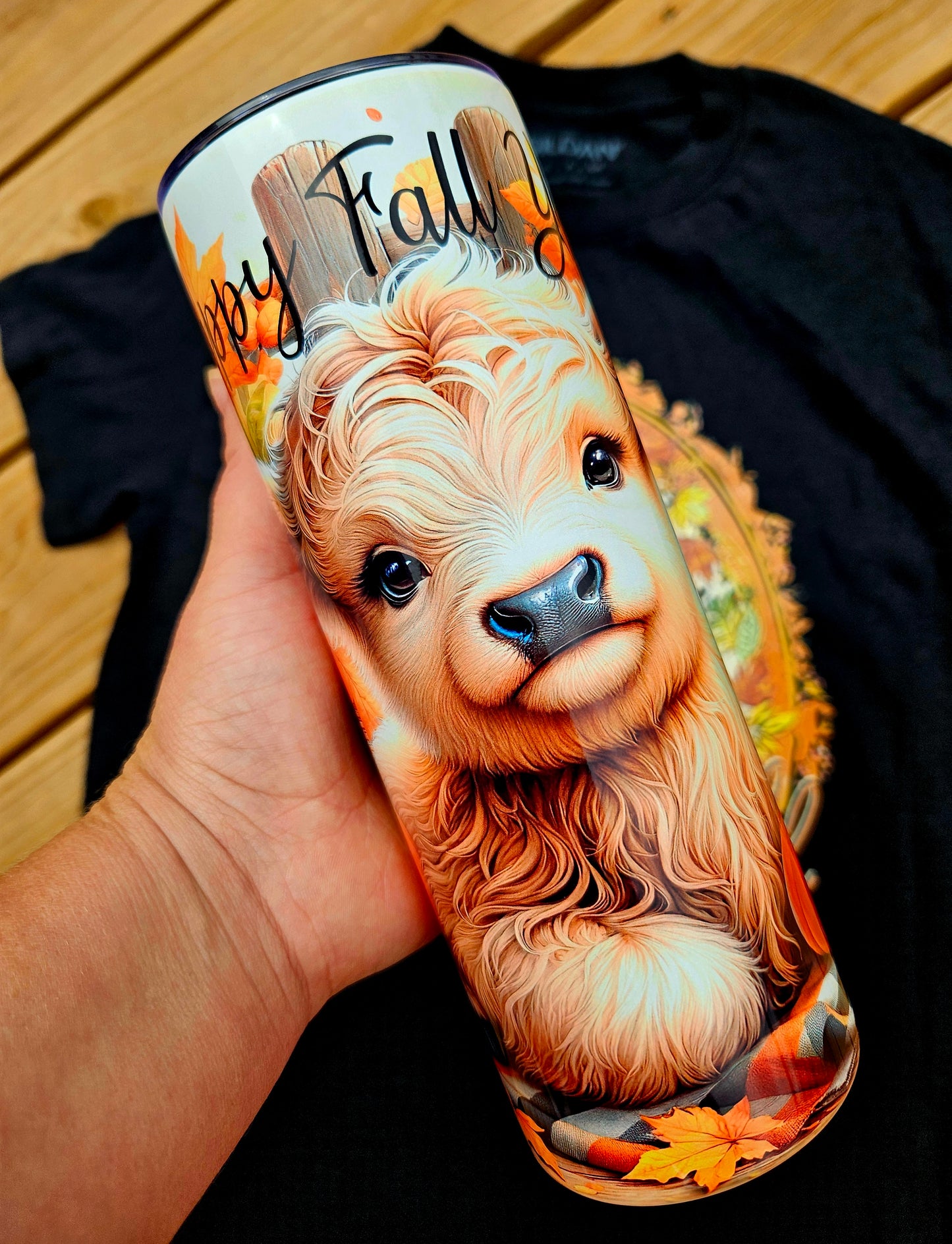 Highland Cow Fall Tumbler
